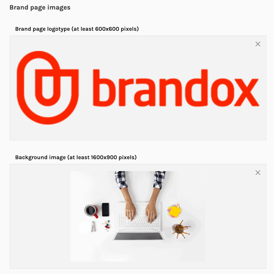 Setting logo and background image for Brandox login page